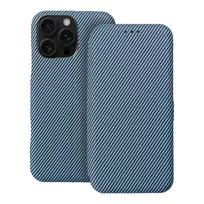 OEM FOLIO Side Magnet book-style phone case for iPhone 16 Pro Max, blue
