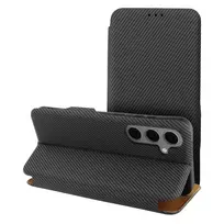 OEM FOLIO Side Magnet book-style phone case for Samsung Galaxy S25+ (S936), gray