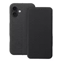 OEM FOLIO Side Magnet book-style phone case for iPhone 16 Plus, gray