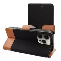 OEM Jeans Book book-style phone case for iPhone 16 Plus, black