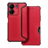 OEM RAZOR Book Case for Xiaomi Redmi 13C, red