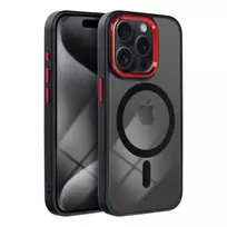 OEM Color Edge Mag phone case with MagSafe support for Samsung Galaxy S26 (S942) black red