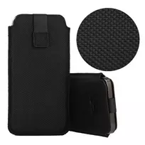 Toptel HIT Pouch Case (XL Size) for iPhone 15/15 Pro/iPhone 16/16 Pro/Samsung S24/S24 Plus/S25/S25 Plus/A53/A55 5G, black