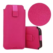 Toptel HIT Pouch Case (XL Size) for iPhone 15/15 Pro/iPhone 16/16 Pro/Samsung S24/S24 Plus/S25/S25 Plus/A53/A55 5G, pink design