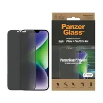 PanzerGlass Ultra-Wide Fit Privacy Tempered Glass Screen Protector for iPhone 14 Plus | iPhone 13 Pro Max (privacy filter)