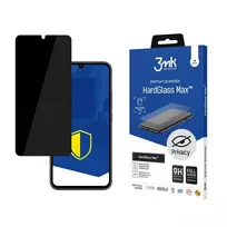 3MK Protection: HardGlass Max Privacy tempered glass for Samsung Galaxy A34 (A346) (privacy effect) with applicator