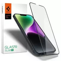 Spigen GLASS FC tempered glass screen protector for iPhone 13, iPhone 13 Pro, and iPhone 14 – black