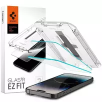 Spigen Glas.tR EZ FIT tempered glass for iPhone 14 Pro Max, with Glas.tR EZ FIT applicator, 2-pack