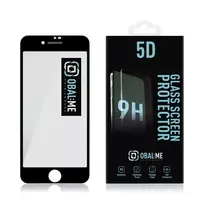 Obal:Me 5D tempered glass screen protector for Apple iPhone 7, iPhone 8, iPhone SE 2020, and iPhone SE 2022 – black