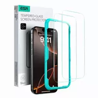 ESR 2-Pack tempered glass screen protector for iPhone 16 Pro Max – clear