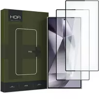 Hofi GLASS PRO+ tempered glass screen protector for Samsung Galaxy S24 Ultra, black, 2-pack