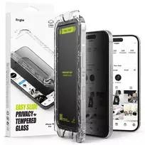 Ringke Easy Slide 2-Pack Privacy Tempered Glass for iPhone 16 Pro