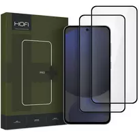 Hofi GLASS PRO+ tempered glass screen protector for Samsung Galaxy S24 FE, black, 2-pack