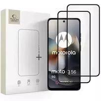 Tech-Protect TEMPERED GLASS FIT+ 2-PACK MOTOROLA MOTO G56 5G BLACK