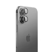OEM Benks Tempered Glass Lens Protector for iPhone 16|16 Plus (2-piece lens) in silver titanium