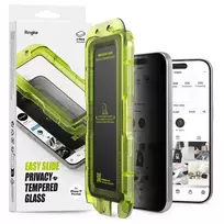 Ringke Easy Slide 2-Pack Privacy Glass Screen Protector for iPhone 17 Pro Max