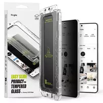 Ringke Easy Slide tempered glass for Galaxy S25 Edge (privacy effect) with alignment tool (2 pcs.)