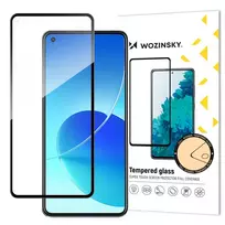 Wozinsky Tempered Glass Full Glue Super Tough Screen Protector, Full Coverage with Frame Case Friendly for Oppo Reno6 4G, black