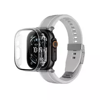 AmazingThing Radix Glass Screen Protector with Case for Apple Watch Ultra 3 49mm - Clear