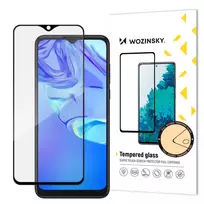 Wozinsky super durable full-glue tempered glass full-screen case with frame, TCL 305, black