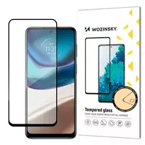 Wozinsky Super Durable Full Glue Tempered Glass Full Screen Protector with Frame Case Friendly for Motorola Moto G42, Black