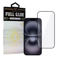 Toptel Tempered Glass Full Glue 5D for IPHONE 16 PLUS - BLACK