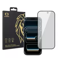 TEL PROTECT Tempered glass 10X Privacy DLC Diamond Coating for iPhone 17 Pro