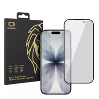 TEL PROTECT Tempered glass 10X Privacy DLC Diamond Coating for iPhone 16 Pro/17