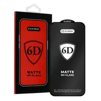 TEL PROTECT Full Glue 6D Matt Tempered Glass for Xiaomi Redmi Note 14, Black