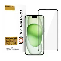 TEL PROTECT Tempered glass 10X HD Titanium screen protector for iPhone 15