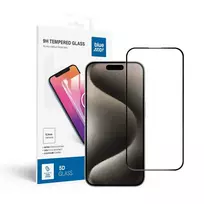 Blue Star Tempered glass screen protector for iPhone 15 PRO (full adhesive) 5D black