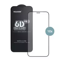 Veason 6D Pro tempered glass screen protectors for iPhone 14 Pro Max (10 pack)