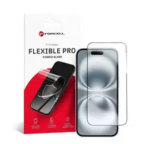 Forcell Flexible 5D hybrid glass for the iPhone 16 Plus