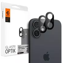 Spigen Optik GLAS.TR Camera Protector 2-Pack for iPhone 16 | 16 PLUS - Black
