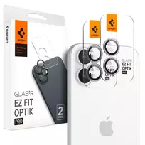 Spigen OPTIK PRO GLAS.TR "EZ FIT" CAMERA PROTECTOR 2-PACK IPHONE 16 | 16 PLUS CRYSTAL CLEAR
