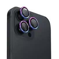 uniq Optix Aluminum Camera Lens Protector for iPhone 16 Pro 6.3" | 16 Pro Max 6.9" iridescent camera lens glass with applicator