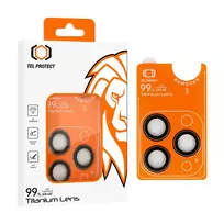 TEL PROTECT Tempered glass, titanium lens, 99% AR camera coating for iPhone 15 Pro/15 Pro Max, titanium (lens, 3 pieces)