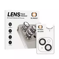 TEL PROTECT Tempered glass 3D lens for iPhone 13/13 Mini, black (lens, 2 pieces)