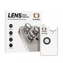 TEL PROTECT Tempered glass 3D lens for iPhone 17 Air, black (lens, 1 piece)