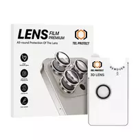 TEL PROTECT Tempered glass 3D lens for iPhone 17 Air, transparent (lens, 1 piece)