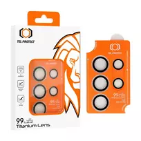 TEL PROTECT Tempered glass, titanium lens, 99% AR camera coating for Samsung Galaxy S26 Ultra, black (lens, 5 pcs)