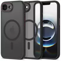 Tech-Protect MAGCAM phone case with MagSafe support for iPhone 16E | iPhone 17E black red