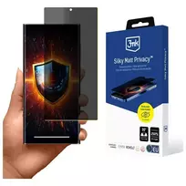 3MK Protection: Silky Matte Privacy Screen Protector for Samsung Galaxy S23 Ultra (S918) (privacy effect)