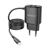Dudao A2ProL travel charger | 12W | USB-A, Lightning | includes Lightning cable | black