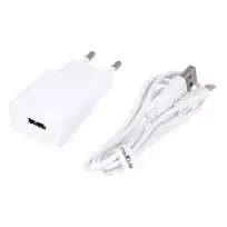 maXlife MXTC-01 travel charger | 10W | USB-A | with USB-A to USB-C cable included | white
