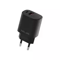 Beline Wall Charger | 30W | GaN | USB-C, USB-A | Black