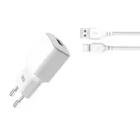 XO L73 travel charger | 12W | USB-C | with USB-C cable included | white