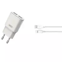 XO L92C travel charger | 12W | USB-C | with USB-C to USB-C cable included | white