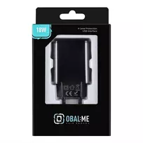 Obal:Me Wall Charger | Travel Charger | 18W | USB-A | Black