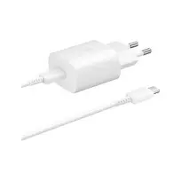 SAMSUNG EP-TA800EWE travel charger | 25W | USB-C | with USB-C to USB-C cable included | white (OEM)